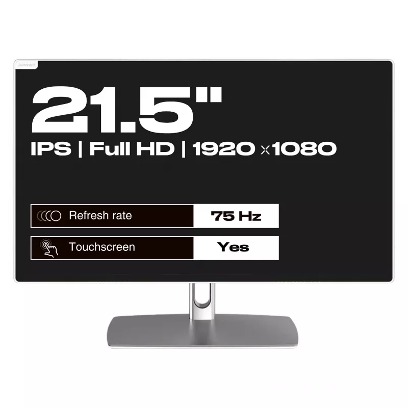 JAPANNEXT FHD Touchscreen Monitor 54,61cm (21,5) 1920x1080 Pixel,IPS Panel, 8 ms, 75 Hz, AMD FreeSync, HDMI, Touch (JN-IPS2152FHDR-C65W-FLD-T)