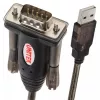 UNITEK Y-105A serial cable Black 1.5 m USB Type-A DB-9