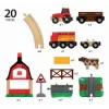 BRIO 33719 Farmyard Train Set, 20 pieces