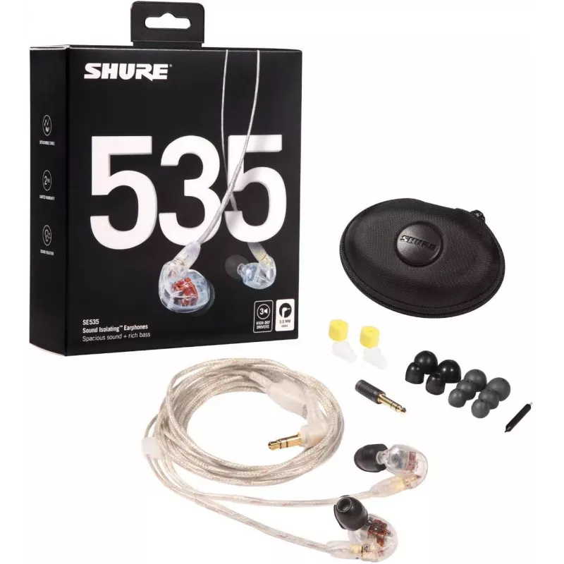 Shure SE535 Headset Wired In-ear Stage/Studio Transparent