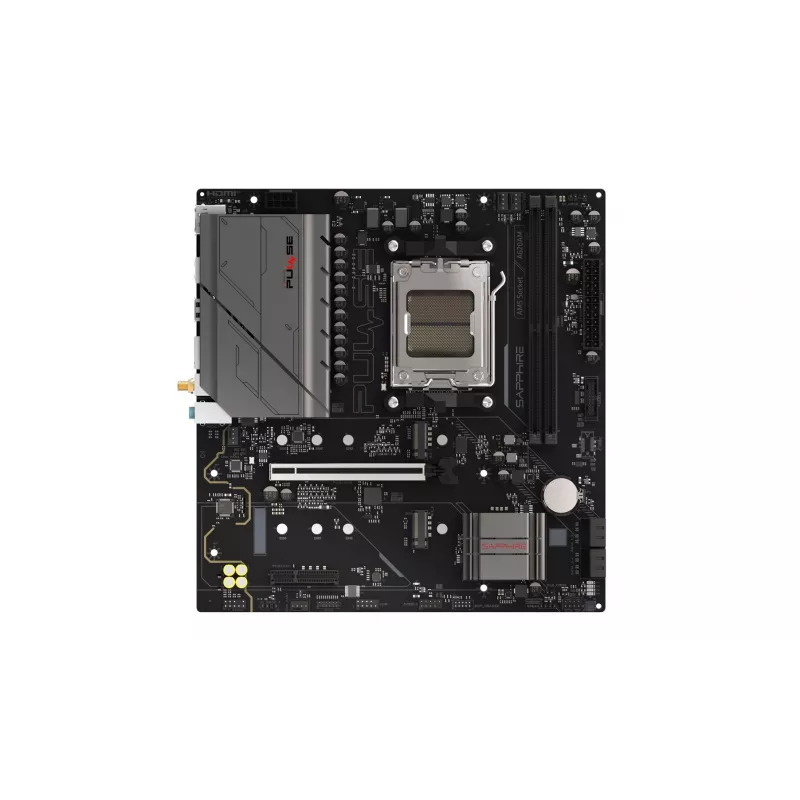 Motherboard Sapphire PULSE A620AM (microATX) Socket AM5, AMD A620A, DDR5, 2x DIMM, 64 GB, 2x M.2, Gigabit LAN