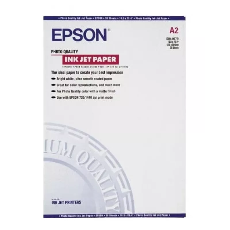 Epson Photo Quality Ink Jet Paper, DIN A2, 102g/m², 30 Sheets