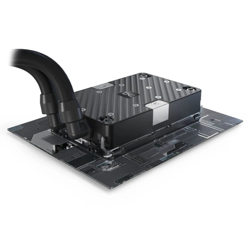 Water block Alphacool 13498 Acetal Copper Black Silver 75.5x118.5x20.5mm
