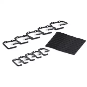 APC NetShelter Cable Management, Rings, Set of 5 small and 5 large, Black