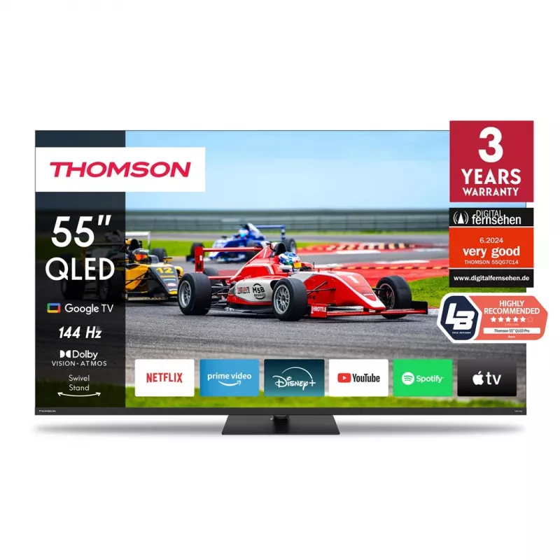 Thomson Q70 Series 55QG7C14 TV 139.7 cm (55) 4K Ultra HD Smart TV Wi-Fi Black 350 cd/m²