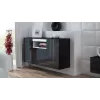 Cama sideboard VIVA 150 black/black gloss + white