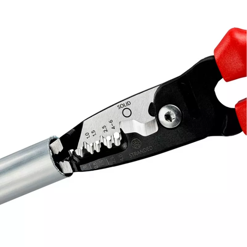 Knipex 13 72 200 ME cable stripper Black, Blue, Red, Stainless steel