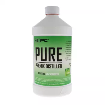 Coolant liquid XSPC Pure Coolant 1 L, green UV-reactive, for PC liquid cooling systems