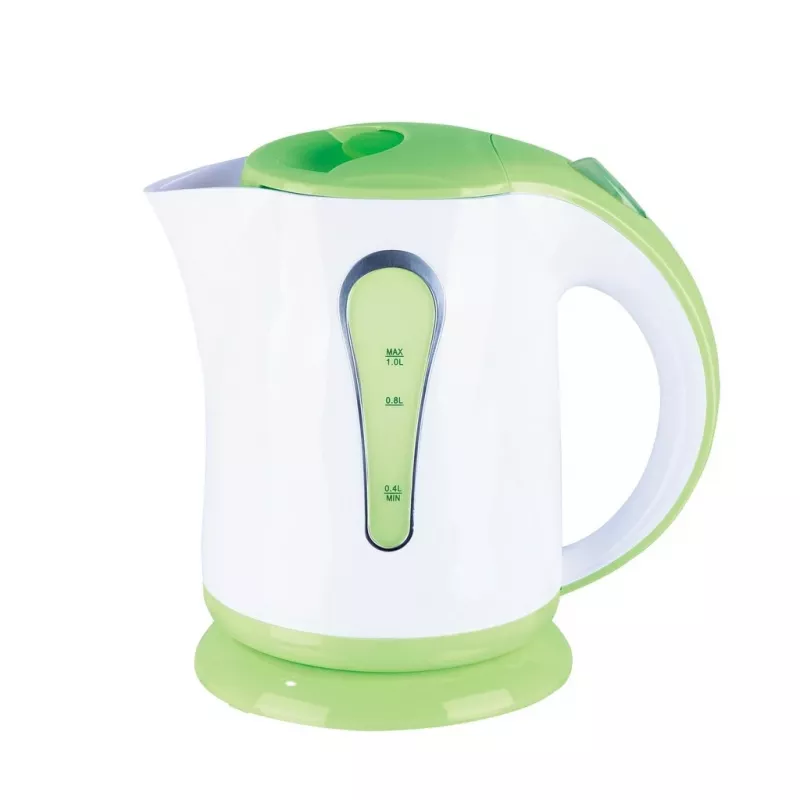 Electric kettle Maestro MR-028 1 L 1630 W Green, plastic housing, button control