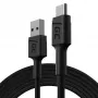 USB Cable Green Cell KABGC19 USB 2.0 2m USB A USB C Black