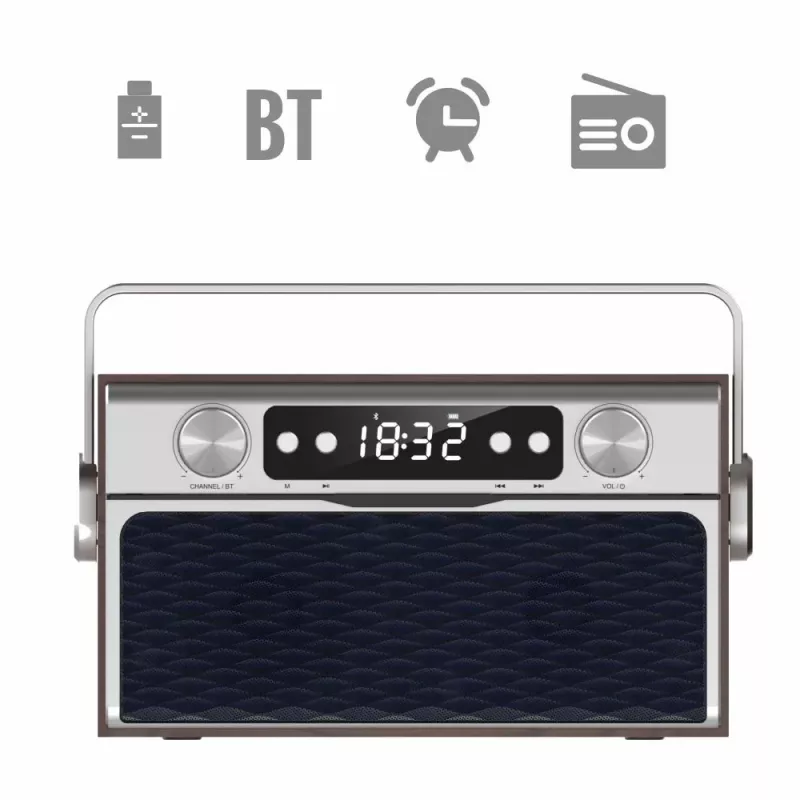 Portable radio MANTA RDI917PRO with Bluetooth and USB playback