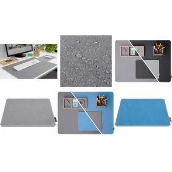 Mouse pad Sigel Eyestyle SA201 — PET/PP construction, light gray/black