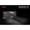 Mechanical gaming keyboard SAVIO BLACKOUT X2 PEACH — 61-key 60% QWERTY, RGB LED, hot-swap, USB Type-A/Type-C, detachable cable