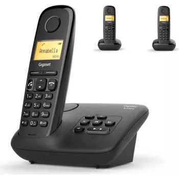 Analog DECT telephone Gigaset A270A Caller ID Wireless handset Black