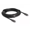 DeLOCK Active Optical USB-C Video + Data + PD Cable 10 m Black