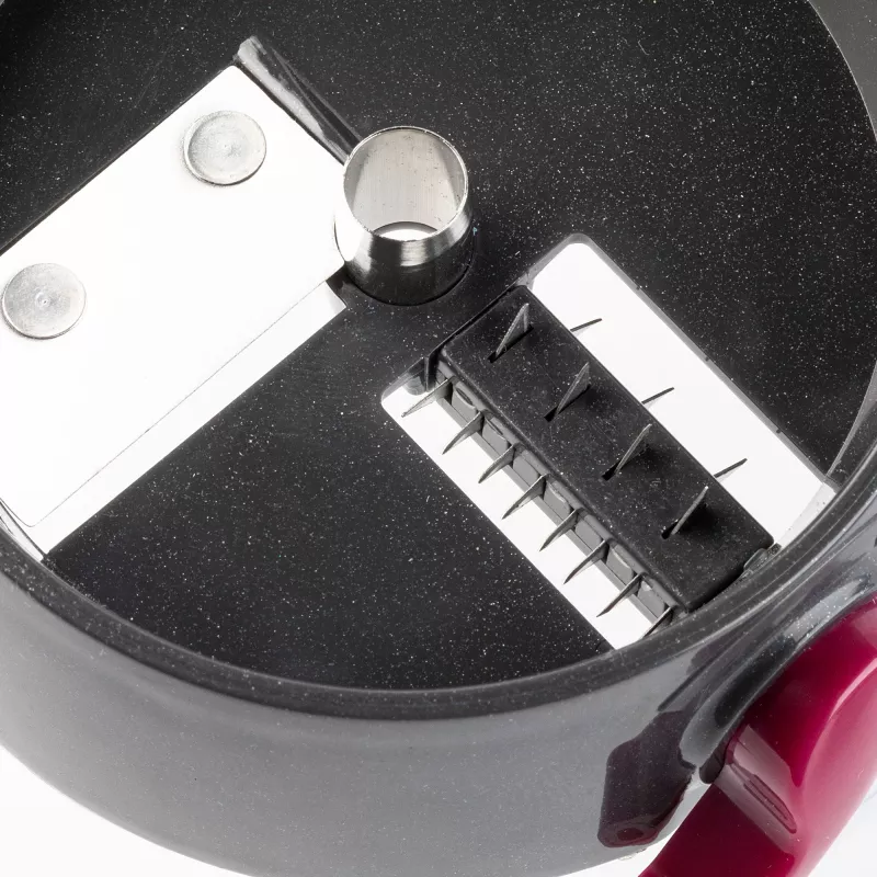 Manual food chopper JATA HMAQ4508 Black Pink Stainless steel blade