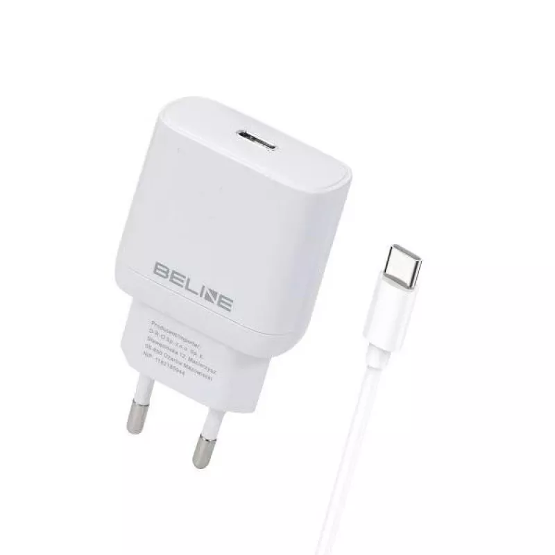 Charger 25W USB-C + USB-C cable, white