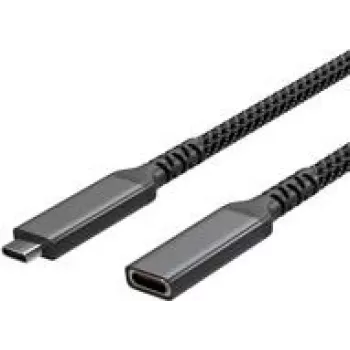 USB-C Extension Cable USB-C >USB-C Socket 3.2 PD Textil 0,5m (FL31-74003)