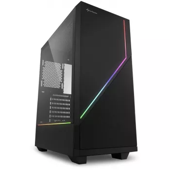 Sharkoon RGB FLOW Midi Tower ATX without Power Supply USB/Audio