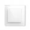 Smart glass push-button HomeMatic Homematic IP Glass push-button, 230 V, 868 MHz, white, 54.5×54.5×29 mm