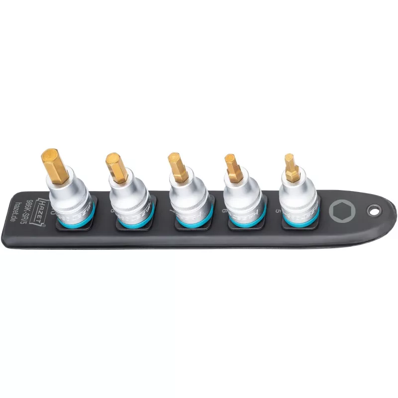 Hexagon Socket Wrench Set Hazet 986K-SR/5, 5 pieces, sizes 5–10 mm