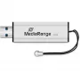 MediaRange SuperSpeed - USB Flash Drive - 32GB - USB3.0 - Black/Silver (MR916)
