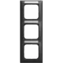 BUSCH JAEGER BJ 1723 NS-915 Abdeckrahmen mit Sichtfenster senkrecht 3-fach (2CKA001754A4941)