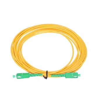 Fiber patchcord Extralink SC/APC–SC/APC singlemode G.652D 3 mm simplex, 1 m