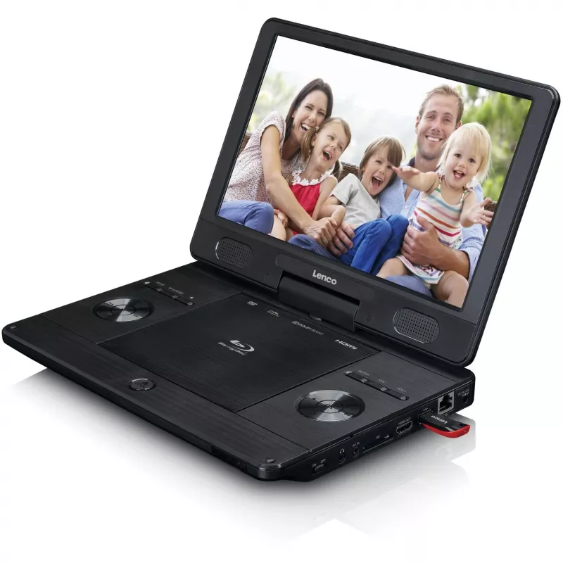 Lenco BRP-1150BK - Blu-ray-Disk-Player - Portable -Display: 29.5 cm (11.5) - Black