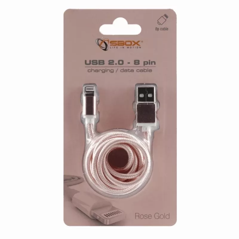 Sbox USB 2.0 8 Pin IPH7-RG rose gold