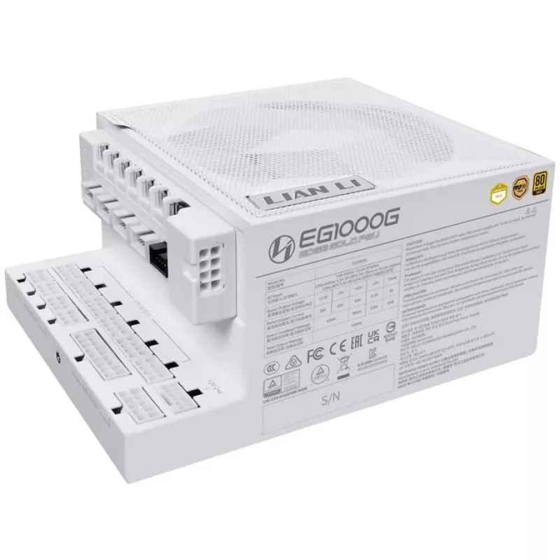 Power supply Lian Li EDGE GOLD 1000, 1000 W, 80 PLUS Gold, ATX 3.1, PCIe 5.1, USB hub