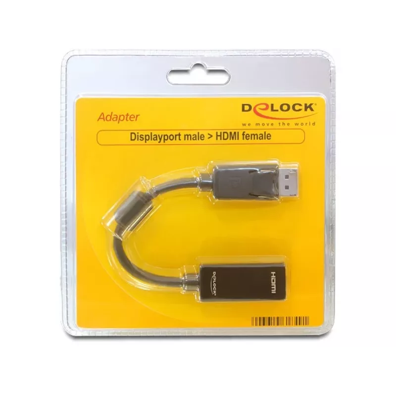 Video Cable Adapter DeLOCK 61849 0.125m DisplayPort to HDMI