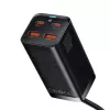 Baseus GaN3 Pro CCGP000101 Desktop Charger 100W, 2x USB-C + 2x USB-A, PD 3.0, QC 4.0+, 1.5 m cable, Black