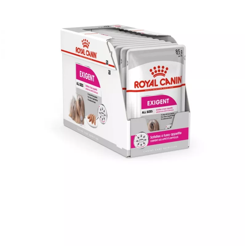 Wet Dog Food Royal Canin Exigent Meat Universal 12×85 g — Poultry, Adult, For Fussy Dogs