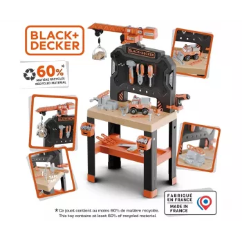 Children's Workshop Toy SMOBY Bricolo Builder 7600360741 - Construction Tools Set for Role Play