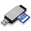 Hama 123900 card reader USB 3.2 Gen 1 (3.1 Gen 1) Black, Silver
