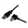 StarTech.com 3m USB 2.0 A to Right Angle B Cable - M/M, 3 m, USB A, USB B, USB 2.0, Black