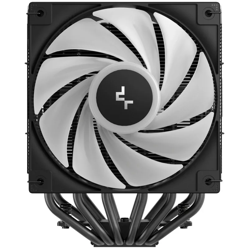 Air cooler DeepCool AG620 BK ARGB V2 — 120 mm dual-fan, 6 heat pipes, LGA 1700/AM4/AM5 support, black