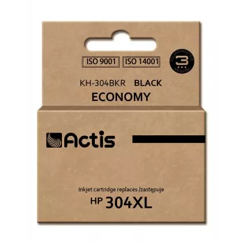 Compatible ACTIS ink cartridge KH-304BKR for HP 304XL, Black pigment ink, High (XL) yield, 20 ml