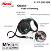 Retractable dog lead Flexi flexi Black Design M — 5 m length, tape style, max load 25 kg, ergonomic handle