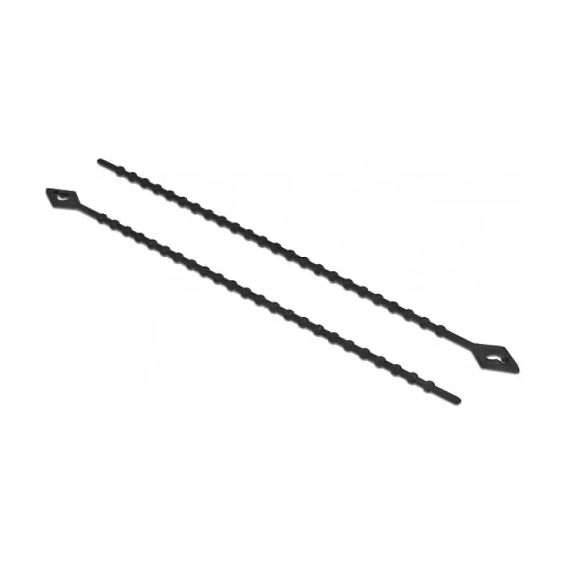 Beaded Cable Tie DeLOCK 19568 L 150 x W 2.4 mm black 100 pieces