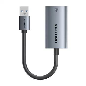 USB to Gigabit Ethernet Adapter Vention CEZ — Wired USB host interface, 1000 Mbit/s, Grey