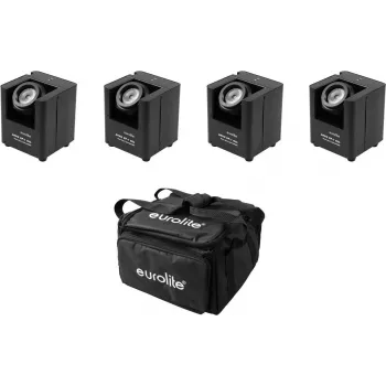 Lighting set EUROLITE 4x AKKU UP-1 battery powered with SB-4 soft-bag