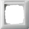 Gira Standard 55 white screwless frame, thermoplastic, 80.7×80.7 mm, 11.4 mm thick
