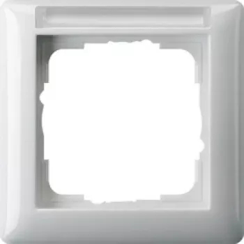 Gira Standard 55 white screwless frame, thermoplastic, 80.7×80.7 mm, 11.4 mm thick