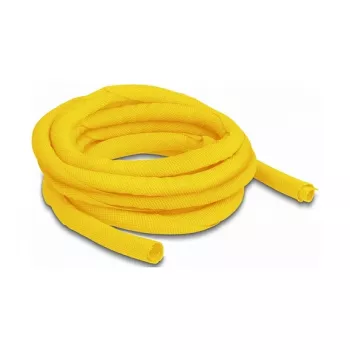 DeLOCK Woven Sleeve self-closing heat-resistant 5 m x 10 mm yellow