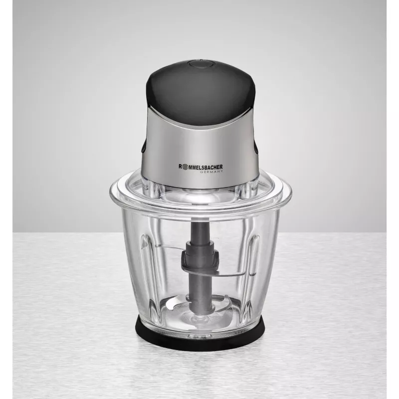 Electric Food Chopper Rommelsbacher MZ 500 — 1.5 L, 500 W, black stainless steel