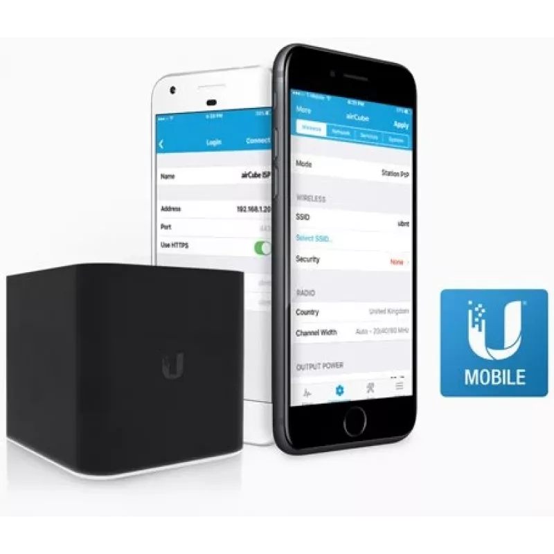 Ubiquiti ACB-ISP WiFi Router, airCube, 2.4GHz, MIMO, 4x RJ45 100Mb/s