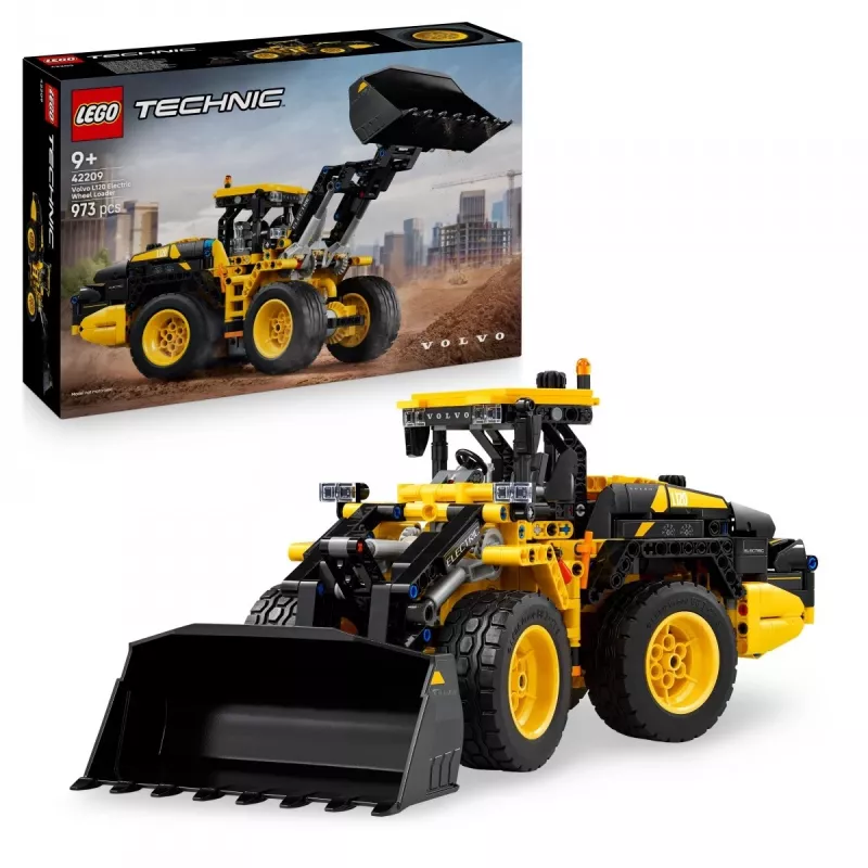 Construction toy LEGO Technic Volvo L120 Electric Wheel Loader model 42209, 973 pcs, for ages 9+, 140×110×350 mm