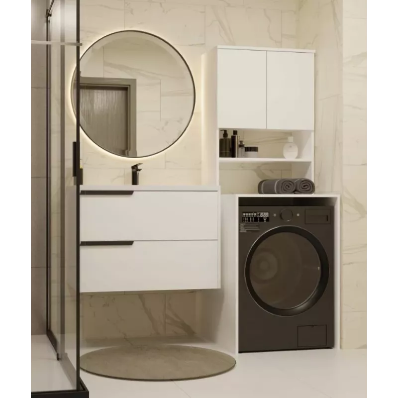 top e shop POLA MULTI Laundry Room Cabinet for Washing Machine - White